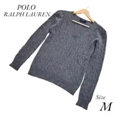 POLO RALPH LAUREN　長袖ニット　ケーブルニット　カシミヤ入り