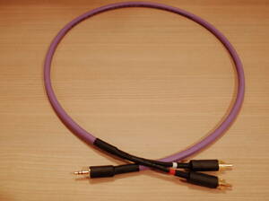 ★ 即決 Oyaide PA-02 V2 RCA-ステレオミニプラグ3.5mm 変換ケーブル 1m Yケーブル 金メッキ NYS352AG NYS231BG-LL ★