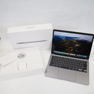 Th564811 Apple アップル MacBook Air (M1 2020) MGN63J/A A2337 13.3インチ 8GB SSD256GB スペースグレイ 美品・中古