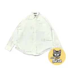 90s 古着 チャップス ラルフローレン 白シャツ 長袖シャツ L