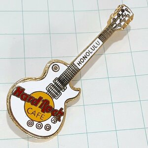 送料無料)Hard Rock Cafe ギター ホワイト ハードロックカフェ ピンバッジ PINS ブローチ ピンズ A16207
