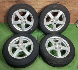 175/65R14 DUNLOP ENASAVE EC204【2021年】(社外アルミホイール) 14X5.5J ET45 4H/100 4本セット！