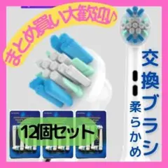 ブラウン オーラルB 互換 ブラシ 12本 セット 電動歯ブラシ 替えブラシ