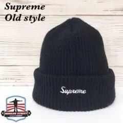 《激レア》シュプリーム supreme☆ニット帽 ビーニー ブラック T653