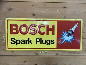 BOSCH Spark Plugs 　ボッシュ　アルミ　看板 　アドバタイジング　ADVERTISING　 ガレージ　世田谷ベース　 コレクション　店舗什器