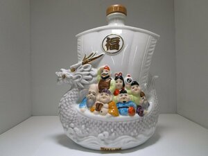 スーパーニッカ 干支ボトル 七福竜 陶器 600ml(1297g) 43% NIKKA WHISKY 国産 ウイスキー 特級 従価 未開栓 古酒 発送先広島県限定/A40238