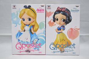 Qposket Disney Characters Special Coloring vol.１　アリス　白雪姫　フィギュア　全２種セット