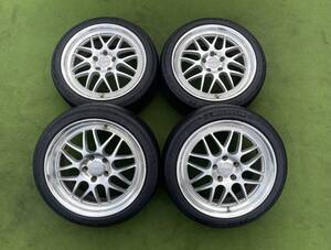 ◆希少！ VENATICI C-8SL 深リム◆18x7.5J+38/PCD:114.3/5穴◆4本215/45R18アルファード/マークⅡ/クラウン/アリスト等に