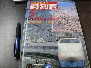 JTB 時刻表 1987年 ４月 JR旅客鉄道会社開業記念号 春の臨時列車オール掲載 別冊付録欠 日本交通公社/B5B