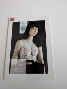 ＜匿名配送＞市川紗椰 ウイング　下着 カタログ　Wing Press 2016 spring collection ワコール