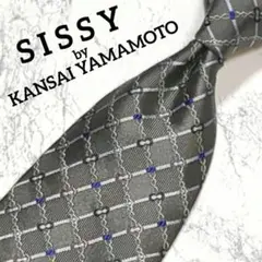 SISSY by  KANSAI YAMAMOTO 　ネクタイ　チェック　グレー