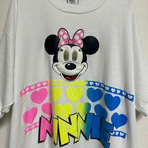 激レア 90s USA製 ビンテージ ヴィンテージ Tシャツ tee アメリカ製 古着 ディズニー ミニー ミッキー アニメ 映画 ムービー キャラクター