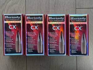 空箱　４個セット　ライフル弾頭　Hornady CX