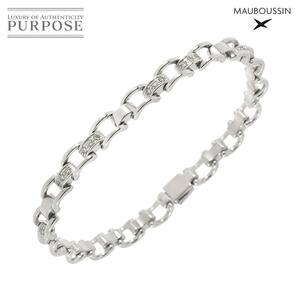 モーブッサン MAUBOUSSIN ダイヤ ブレスレット 16.5cm K18 WG ホワイトゴールド 750 Diamond Bracelet 90227614