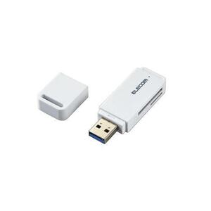 まとめ得 エレコム USB3.0対応メモリカードリーダ(スティックタイプ) ホワイト MR3-D011WH x [2個] /l