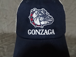 USA購入 激レア NBA八村塁も在籍!USカレッジ アメリカ NCAA 名門大学【GONZAGA BULLDOGS】ゴンザガ大学ブルドックス ロゴ刺繍入りキャップ