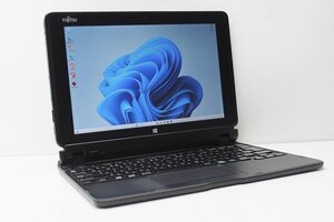 1円スタート ノートパソコン 2in1PC Windows11 WPS office搭載 富士通 Arrows Tab Q506 ATOM 8550 メモリ4GB eMMC64GB カメラ Bluetooth