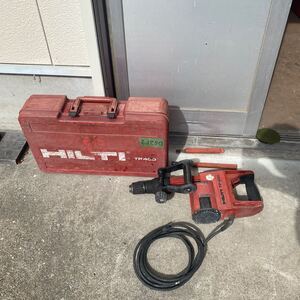 【D62F2】HILTI　ヒルティ　電動 ブレーカー　はつり　ハツリ　コンクリートドリル　TP400　ジャンク【通電確認のみ】【120s】