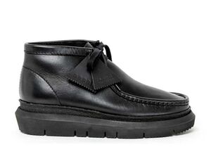 sacai Clarks Hybrid Wallabee Boot "Black" 25cm 23-03070M-001