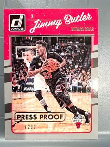 激レア Donruss Press Proof /299枚 16 Panini Donruss Jimmy Butler ジミー・バトラー NBA Bulls ブルズ Heat ヒート All-star バスケ