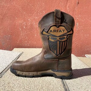 # ARIAT アリアット メンズブーツ バイクブーツ ミドルブーツ ウエスタンブーツ スカル レトロデザイン 28cm 新品