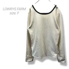 【ローリーズファーム】LOWRYS FARMカットソー ラウンドネックFクリーム