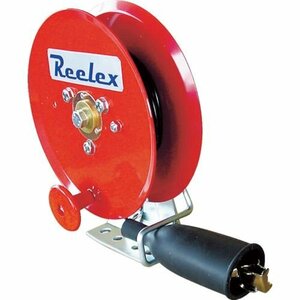 Ｒｅｅｌｅｘ 手動巻アースリール ０．７５ＳＱ×１０ｍ ５０Ａアースクリップ付 [ER410M]