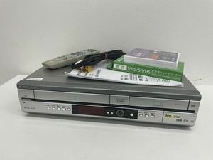 【オーバーホール済・中古品】SHARP シャープ DV-RW65 ビデオ一体型 DVDレコーダー リモコン/取説付き