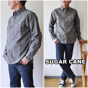 SUGAR CANE　 シュガーケーン　JEAN CODE WORK SHIRT　SC25511 日本製 ワークシャツ ジーンコード コードレーン　サイズM