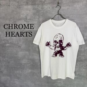 『CHROME HEARTS』クロムハーツ (L) スカルプリント半袖Tシャツ