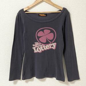 90s 00s HYSTERIC GLAMOUR 長袖 カットソー クローバー グレー ヒステリックグラマー ロンT Tシャツ Tee Y2K VINTAGE archive 4040198