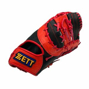 ZETT ゼット ファーストミット グローブ PRO model GRAN STATUS BRFA32913 レッド×ブラック系 硬式 一塁手用 右投げ用 野球用品