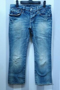 3-4547/ヒステリックグラマー ユーズド加工ストレッチデニム HYSTERIC GLAMOUR 