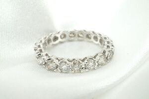 1円〜 ダイヤモンド フルエタニティ リング ジュエリー 約6.5号 指輪 アクセサリー プラチナ D1.0ct Pt900 2.5g 0270j