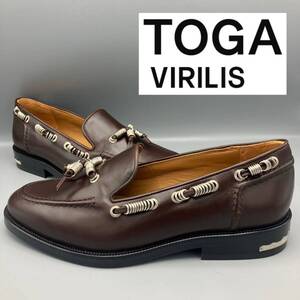 ◆◆未使用42.0 jp27 TOGA VIRILIS ローファー ブラウン