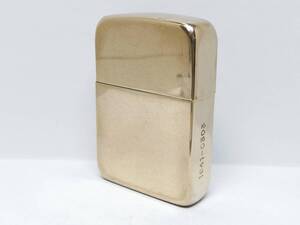 Q2411-36　ZIPPO/ジッポー　オイルライター　1941レプリカ 金メッキ　06年製【中古品】