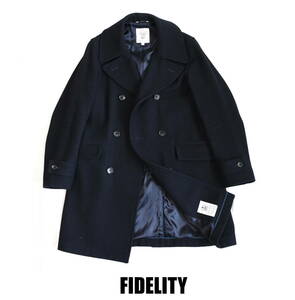 FIDELITY（フィデリティ）ウールメルトン・ダブルチェスターコート sizeS 日本製 MADE IN JAPAN.