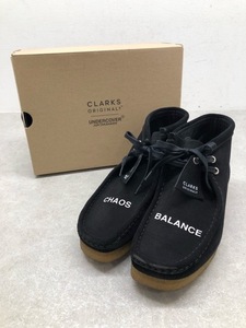 UNDERCOVER(アンダーカバー) UC2B4F03 Clarks 別注 Wallabee Boots ワラビーブーツ CHAOS / BALANCE ブラック 26.0cm 【B0637-007】