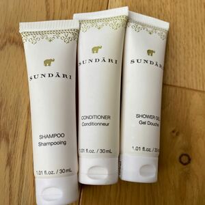 SUNDARI スンダリ　アメニティ シャンプー　コンディショナー　ボディソープ　