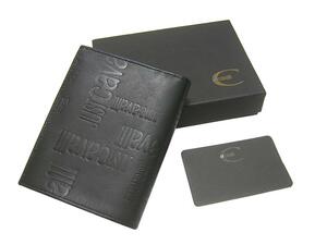 未使用　Just Cavalli　ジャストカヴァリ　イタリア製　レザーウォレット　財布　ブラック　黒