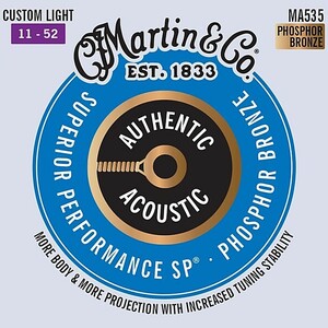Martin MA535 Superior Performance Custom Light 011-052 Phosphor Bronze マーチン アコギ弦