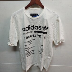 アディダスオリジナルスTシャツ　半袖　L ホワイト　adidasタグ付【ネコポス】