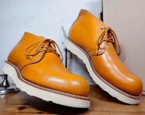 【極美品】2020年 USA製 REDWING/レッドウィング 9853 アイリッシュセッター チャッカブーツ 71/2D 25.5cm相応 ゴールドラセット