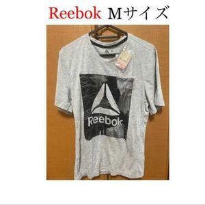 【新品未使用】 Reebok リーボック メンズ 半袖 シャツ ウェア Mサイズ(身長167～173 チェスト89～95) グレー