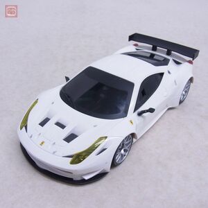 京商 ミニッツ MR-03Wシャーシ フェラーリ 458 イタリア GT2 ホワイト ボディ付き 通電のみ確認 現状品 KYOSHO MINI-Z【10