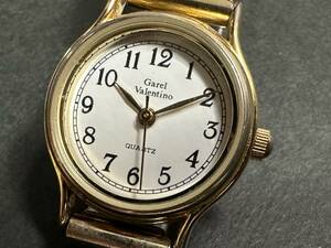 ★コレクター必見！！ Garel Valentino QUARTZ ビンテージ レディース 腕時計 ゴールドカラー 時計 部品取り コレクション Tu092632