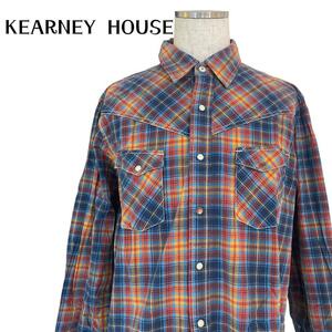 KEARNEY HOUSE メンズ　長袖シャツブラウス　チェックシャツ　LL