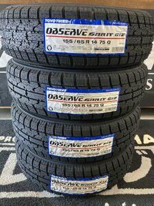 【送料無料】日本製4本Set 【23年製造】TOYOガリットGIZ 155/65R14(155/65-14) スタッドレス 冬 軽自動車 Kカー ワゴンR モコ オッティ