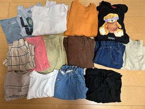 used子ども服 女の子服サイズ150-160S 15枚セット　まとめて　画像公開福袋複数ブランド入りサイズアウトGROBALWORK.GU.repipiarmarioなど