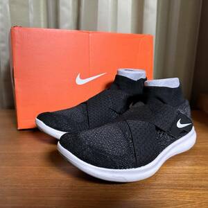 W NIKE FREE RN MOTION FK 2017　ブラック　黒色　23.5cm